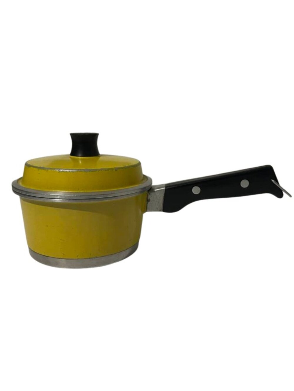 Vintage 70s Graham Kerr Galloping Gourmet Yellow Pot Cookware Retro MCM - Picture 2 of 15